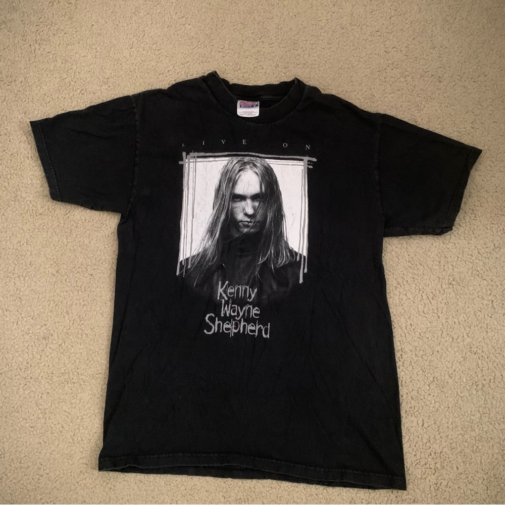 Vintage 90s Hanes Beefy Live On Kenny Wayne Shepherd T-Shirt Men’s Size Medium